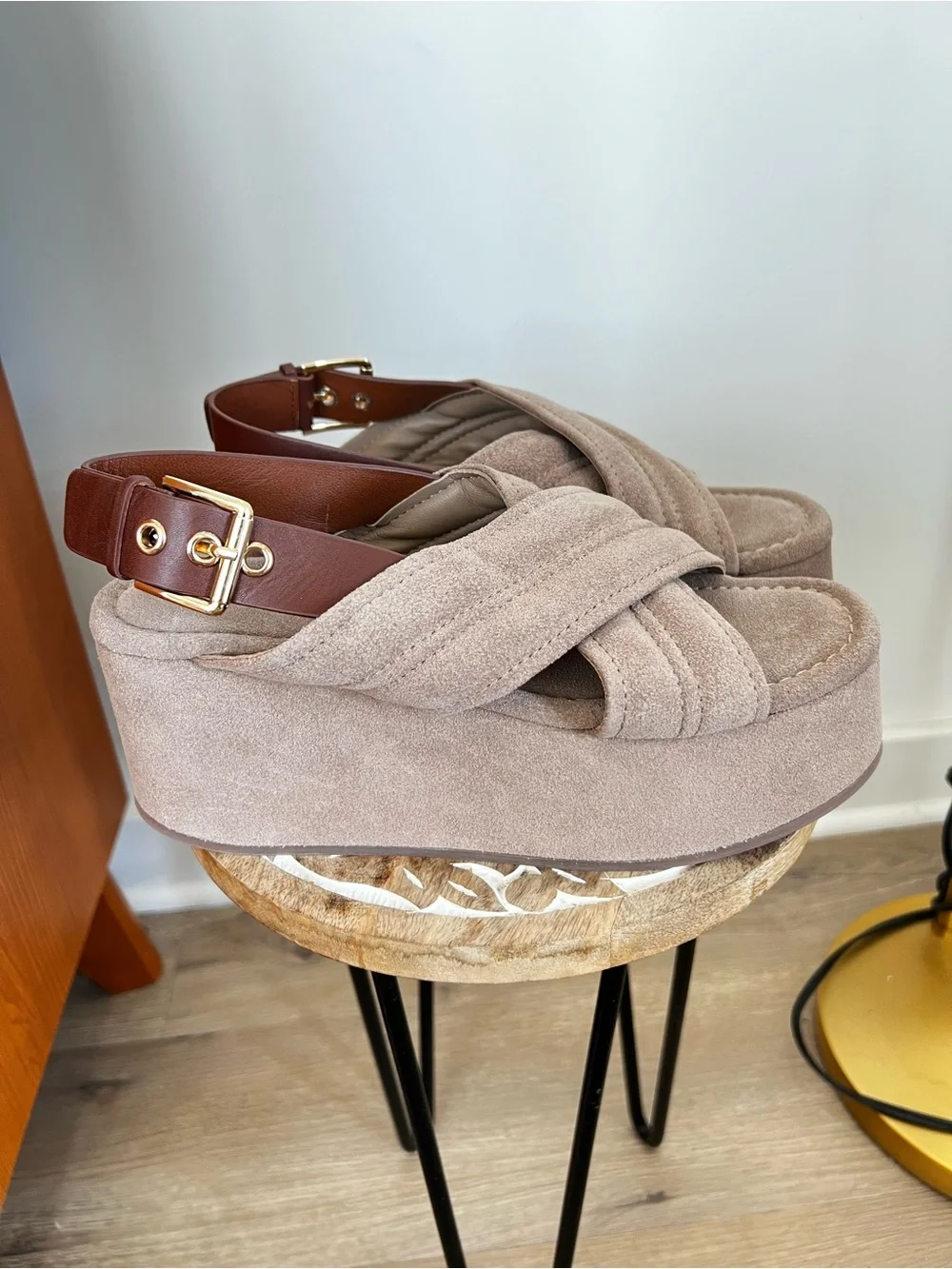 NWT & Box Free People Fawn Suede Platform Sandals - Women's